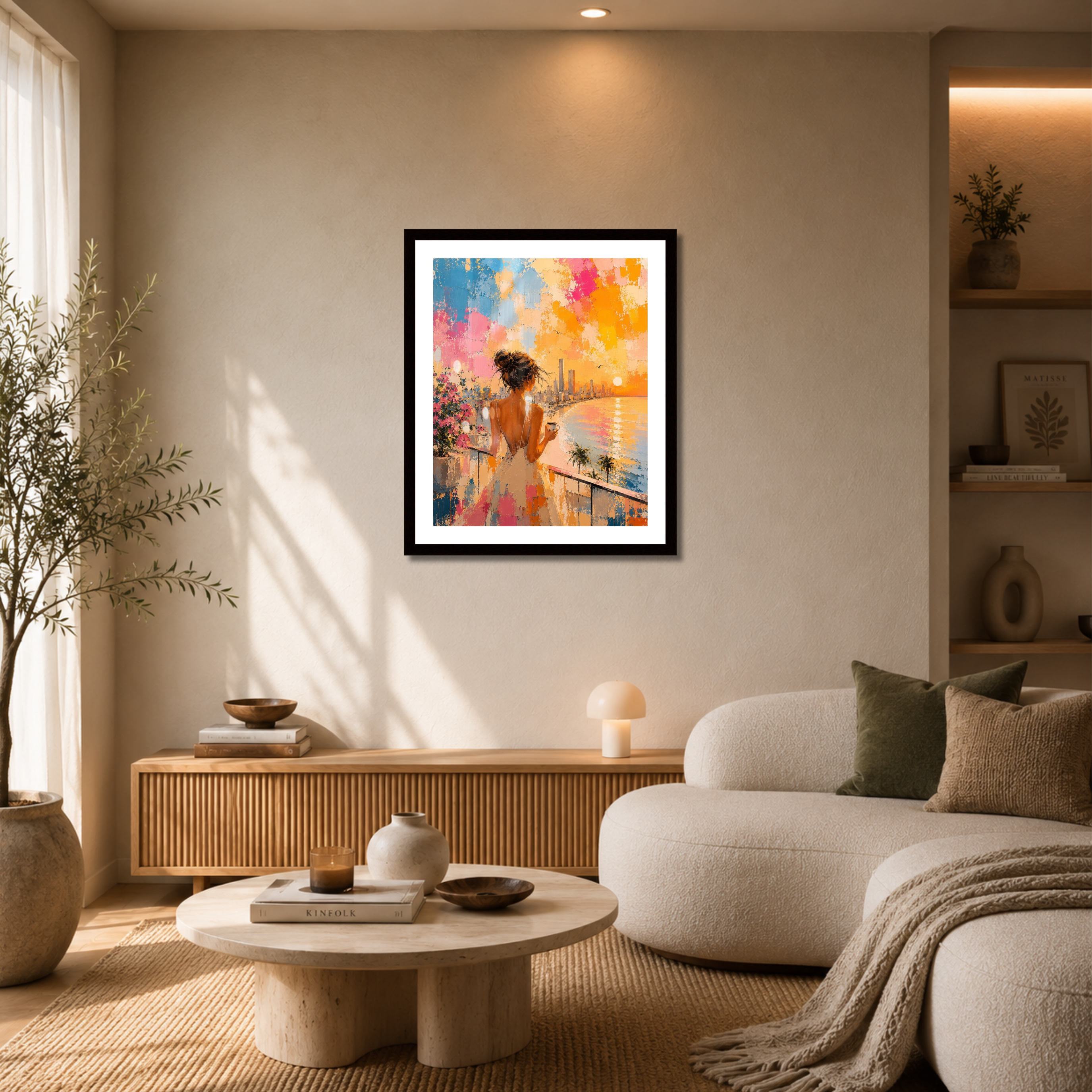 Coastal Sunset Bliss painting