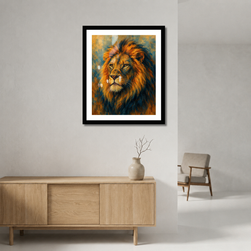 Lion Portrait Painting