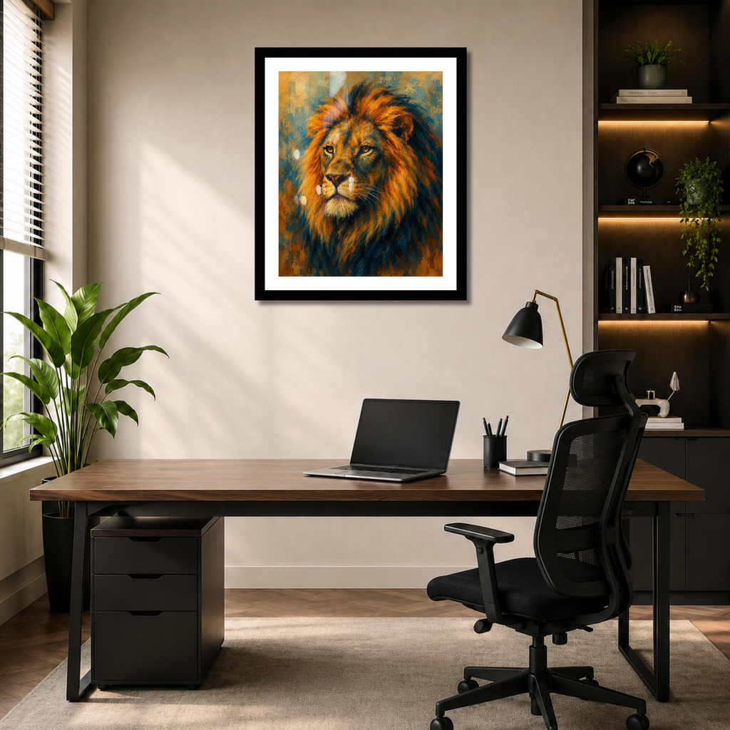 Lion Portrait Painting