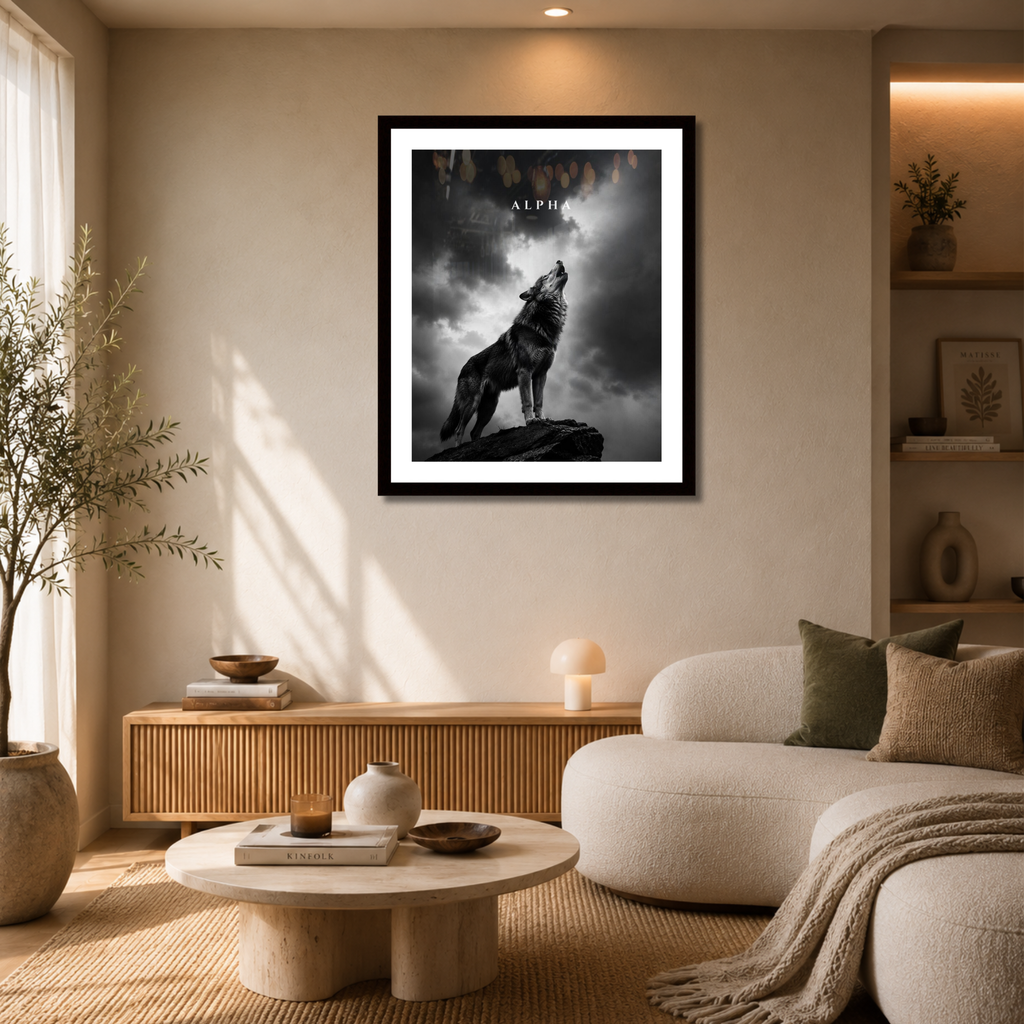Alpha Wolf Wall Art