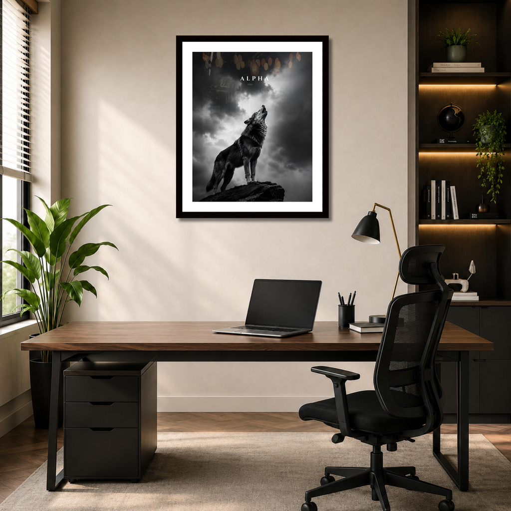 Alpha Wolf Wall Art