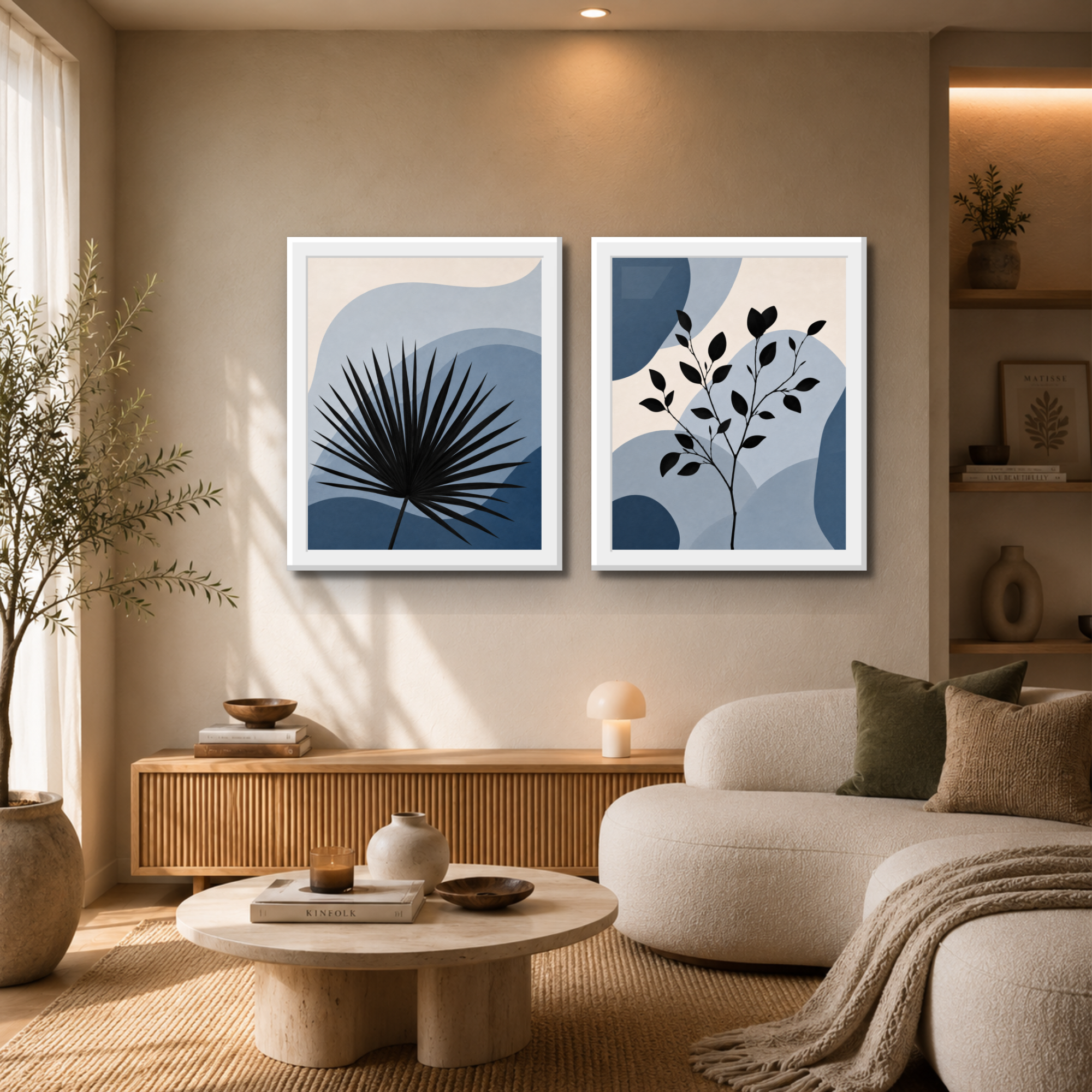 Botanical Silhouette Wall Art Set