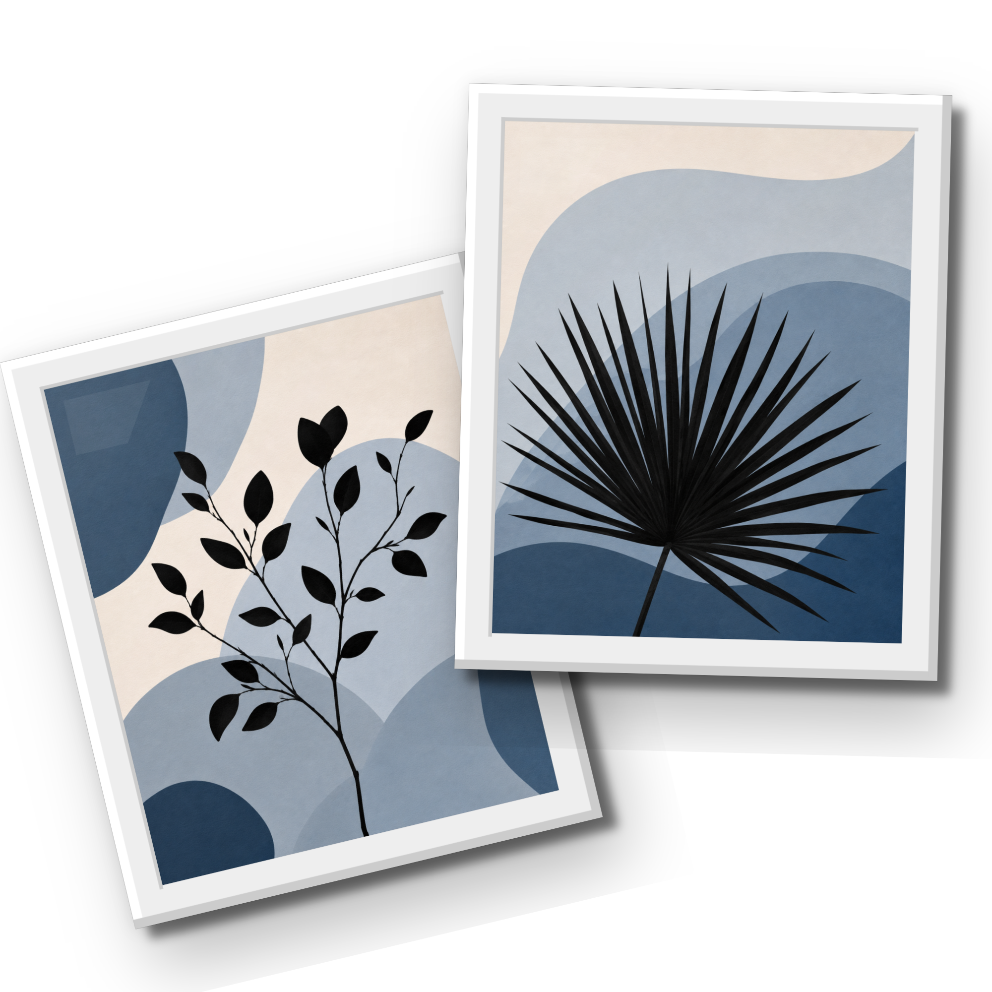 Botanical Silhouette Wall Art Set