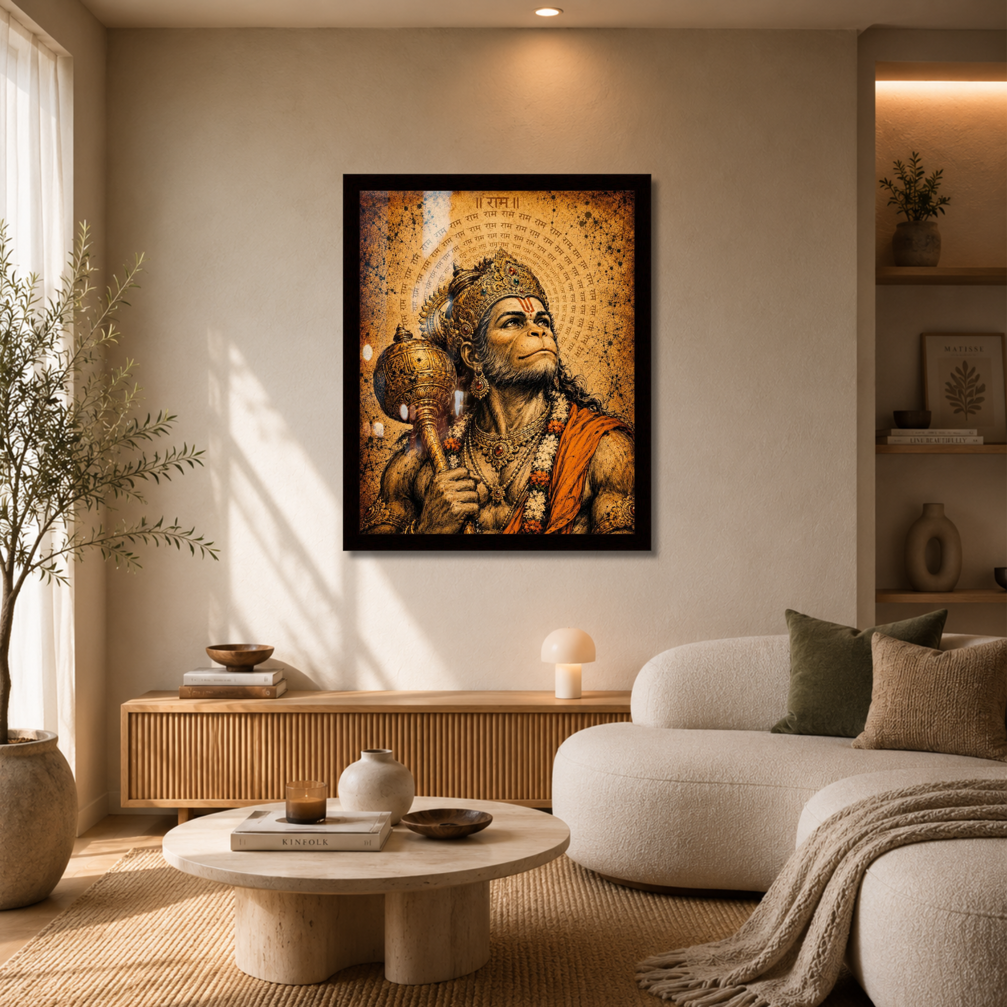 Hanuman Wall Art Frame
