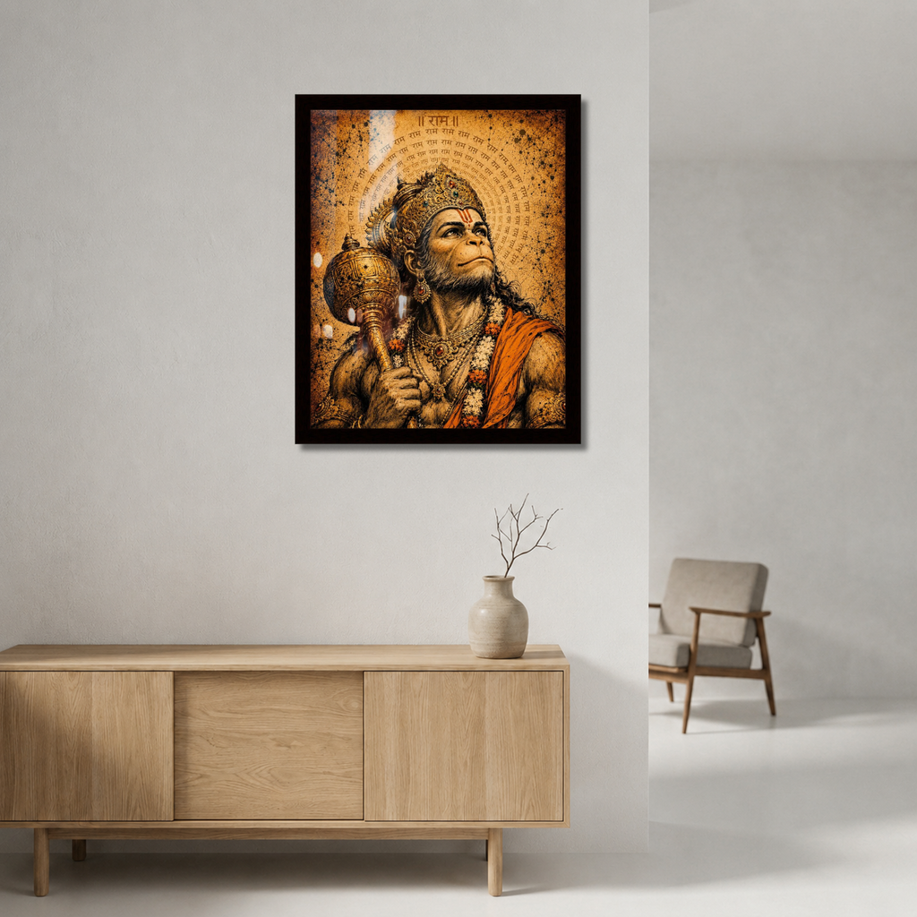 Hanuman Wall Art Frame