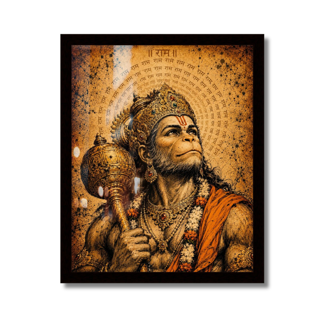 Hanuman Wall Art Frame