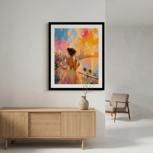 Coastal Sunset Bliss painting
